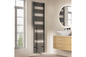 EMKE Scaldasalviette da Bagno, 180 x 50 cm, con Attacco Centrale, scaldasalviette, scaldasalviette, scaldasalviette, scaldasalviette, scaldasalviette, scaldasalviette