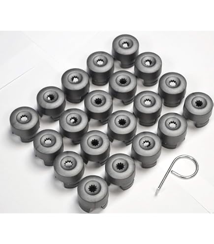 20x Chrome Wheel Lug Bolt Caps For VW Touareg 2004-2016 – 32mm, Dustproof, 7L6601173A