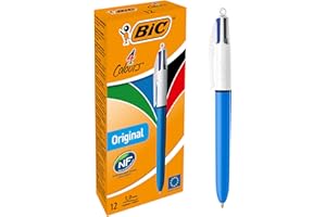 Bolígrafos BIC 4 Colours Original Medium, Caja x12