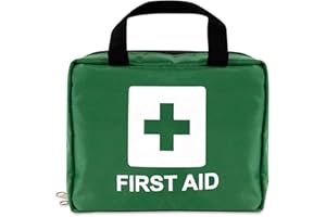 Lewis-Plast First Aid Kit for Home, Travel and Car. 90 Piece Kit, Green, 18 x 14 x 9 cm