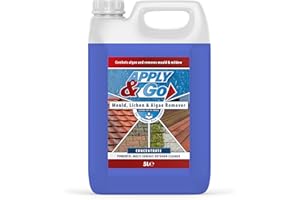 Apply & Go - Mould, Mildew, Lichen, Algae Remover | Wet n Forget Concentrate Outdoor Cleaning Treatment | Decking, Driveways, Rooftops, Path and Patio Cleaner (Up to 300m2 coverage) - 5 Litre