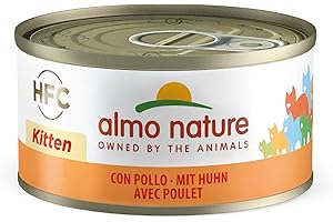Almo Nature - HFC Kitten avec Poulet - Nourriture Humide pour Chaton : 24 boîtes de 70g