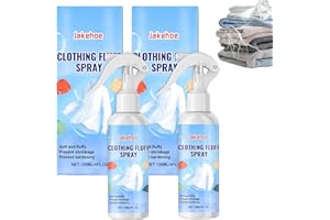 OPEIXSAYKOC 2 Stück Antistatik Spray Kleidung, Anti Falten Spray Kleidung, Bügelspray Ohne Bügeln, Anti Static, Entfernt Schnell Falten, Spart Bügelzeit, Geeignet für Eine Vielzahl von Stoffen(120ml x 2)