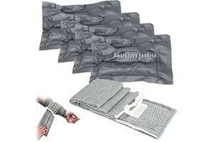 SQLJYU 4 Pièces Pansement Israelien, 6 Pouces Bandage Hémostatique, Pansement Hémostatique d'urgence, First Aid Bandage de compression, Bandage de Compression Sous Vide
