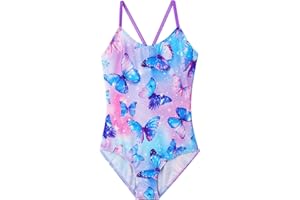ZNYUNE Maillot de Bain Fille Bikini Anti-UV Enfant Combinaison de Natation Enfant Anti UV la baignade 3-11 Ans