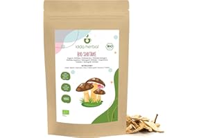 IDDA Herbal Shiitake Bio Champignons 100g, Champignon Shiitake Séchés Biologiques pour la Cuisine