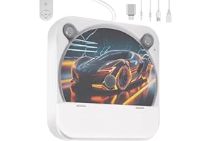 DISLIND External Portable CD Player for Car, Car CD-Player USB Plug and Play, AUX Port, USB Extension Cable, Universal usb CD Car Player for Vehicle, Laptop, TV, Computer, Android 4.4 and Above Navigation