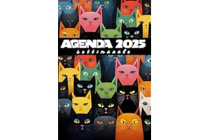 Agenda 2025 Settimanale: da Gennaio a Dicembre 2025, 12 mesi, La settimana su una doppia pagina, Layout Orizzontale, 130 Pagine, Idea Regalo