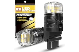 ANTEMOON 3157 T25 Lampadine LED 12V Ampia Tensione 8 Watt Super Luminoso Luce 6000K Bianco Auto Lampada 3047 3057 3155 3156 3357 3457 per Luce Freno, Luci Posteriori, Luci Marcia Diurna, 2 Pezzi