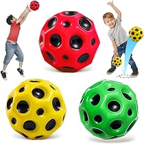 6 Balles Rebondissantes Space Moon Ball - Légères, Faciles à Attraper - Jeu Extérieur/enfant