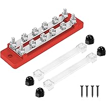 Blocco Distribuzione 12V-48V 250A Con Morsetti M8 - Busbar Per Auto, Camion, Barche