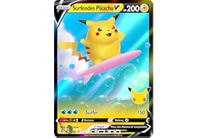 Cardicuno 008/025 Surfendes Pikachu V 25 Jahre Jubiläum Celebrations Sammelkarte Deutsch