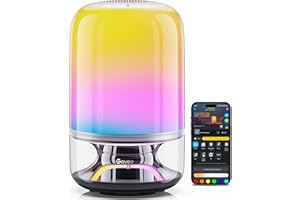 Govee Lampe de table 2 Pro x Sound de JBL (sans adaptateur), lampe de chevet avec haut-parleur Bluetooth, synchronisation musique-lumière, 16 modes musicaux et plus de 100 modes de scène