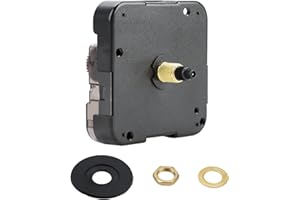 NGUIT Replacement 12888 Battery Wall Clock Movement Quartz Mechanism with Precise Sweep Axis Length 16mm No Hands DIY Clock Repair Kit Battery Operated