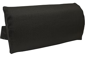 Ostlttyn Zero Gravity Chair Replacement Pillow Headrest with Elastic Band, Universal Soft Removable Padded Cushion for Zero Gravity Lounge Chair, Sun Lounger Folding Patio Lawn Recliner Chair, Black