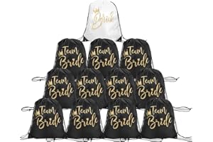 Zidoley 12 sacs de sport à cordon Bride Team Bride