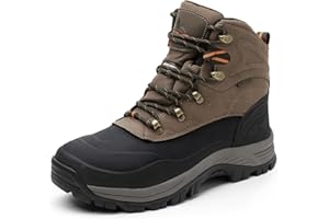 NORTIV 8 Stivali Uomo da Neve Invernali Caldo Stivali Invernali Impermeabili da Trekking All'aperto
