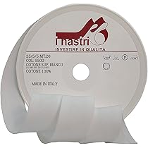 Nastrino Sbieco Cotone 25mm/5/5 - 10 Metri, Giallo, Per Bordature E Orlature - Foto 8