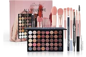 CHSEEO Kit de Maquillaje, Set Maquillaje Mujer, Estuche Maquillaje Mujer, Set de Regalo de Maquillaje Kit de Inicio Completo con Sombras de Ojos, Fundación, Maletín Maquillaje para Niñas Mujeres
