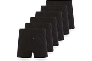 FM London Men's Loose Fit Comfort Boxer Shorts (6-Pack)