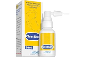 NAVEH PHARMA CleanEars | Fast-Acting Ear Wax Removal Spary | Breaks Down & Dissolves Earwax in Just 1 Treatment | Clinically Proven to Be 300% More Effective W/Mineral Oil | Gentle & Safe | 30ML