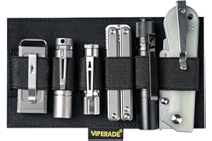 VIPERADE PL10 EDC Insert Elastic Panel, Mini EDC Organizador de Accesorios de Tablero con Gancho, Organizador Elástico para Mochila, Organizador Modular Táctico para Equipos EDC
