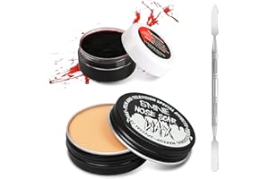Halloween Makeup Wonlonda Makeup Kit Create Realistic Wounds and Scars with Nose and Scar Wax - Perfect for Halloween and Special Effects Makeup
