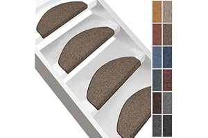 ‎CASA PURA casa pura Stufenmatten London Treppenmatten und Treppenteppich für Innen - Treppenstufen im 15er Set oder einzeln - Hellbraun