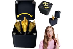 Pipihome Scatola Regalo con Dito Medio, Middle Finger Box, Dito Medio in Una Scatola Regalo Sorpresa, Regali Divertenti, Decorazione per Scrivania e Casa, Ufficio