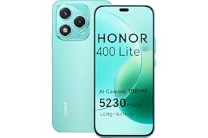 HONOR 400 Lite Smartphone 5G Dual SIM NFC, 256GB/8GB RAM, Simlockfrei Android-Handy ohne Vertrag (108MP mit AI-Kamerataste, 6,7 Zoll Display, 5230mAh, Android 15) Mars Green