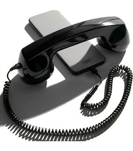 3,5 Mm Vintage Telefoonhoorn, Retro Telefoonhoorn, Multifunctionele Oude Stijl Draagbare Mobiele Telefoonontvanger voor Mobiele Telefoons, Computers