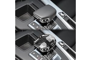 KUNGKIC Helles Kristall Auto-Schaltknauf Abdeckung Griffe Hebel Stick Kopf Dekorativ Schalthebelknauf Getriebegriff Compatible with AUDI A4 S4 A5 S5 RS5 Q5 SQ5 Q7 Innenbereich Zubehör(Stil A)