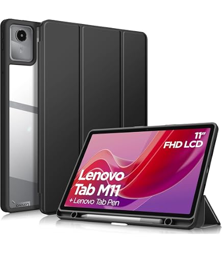 Étui Folio Pour Lenovo Idea Tab 11 Pouces 2025 (TB-336ZU/TB-336FU) - Support Multi-angles, Réveil Automatique, Porte-stylet