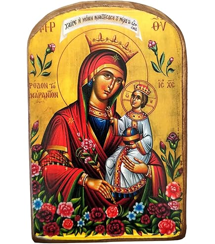 Icône Grecque Orthodoxe Icône Jésus Christ The Swordbearer - Art Byzantin Sur Bois 7x10cm () Cadeau Religieux Décoratif