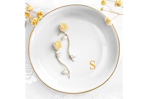 HOQQUE Vassoio Decorativo Vassoi Portaoggetti Svuotatasche Organizer Accessori Bagno Scrivania Soprammobili Moderni Casa Decorazioni Tavolo Porta Caramelle Orecchini Gioielli Regalo Mamma Donna Uomo Regali