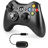 YTEAM Wireless Controller for Xbox 360, 2.4GHz Enhanced Dual Vibration Xbox 360 Game Controller for Xbox 360/ PC(Windows XP/7