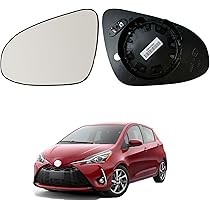 Tappi Specchietto Retrovisore Per Toyota Yaris 2012-2019 - 1 Paio Colore Rosso - Foto 8