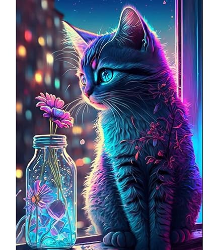 5D Diamond Painting Kit Completo, Kit per Diamond Painting Adulti luna, Pittura Diamante Albero per Bambini DIY Strass Ricamo a Punto Croce Painting per Decorazione per Casa e Pareti (75x30cm) v-4