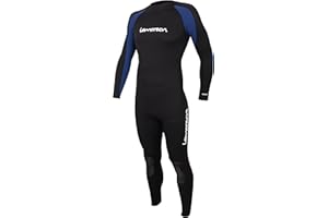 Lemorecn Mens Wetsuits Jumpsuit Neoprene 3/2mm Full Body Diving Suit for Men