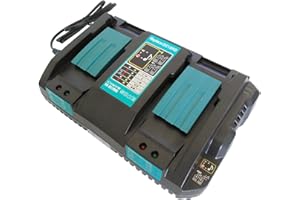 YASI MFG® Podwójna ładowarka do szybkiego ładowania Makita DC18RD, 196933-6, 4 A