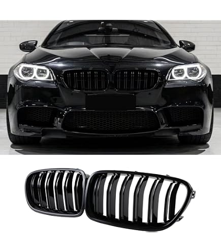 V-MAXZONE PARTS Griglia anteriore compatibile con BMW X3 E83 SUV 2004 2005 2006 RS-112 Anteriore Centrale Sport GrillSostituzione Griglia Rene Nero Opaco