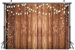 AIIKES Retro Baby-Dusche-dekoration 7x5FT Braun Hölz Foto Hintergrund, Geburtstagsparty-Requisiten, Studio-Set 12-660