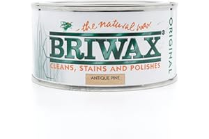 Briwax Original Antique Pine 200g - New Size for Smaller Jobs - The Natural Wax - Cleans, Stains and Polishes
