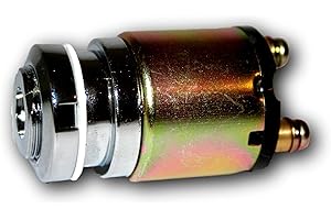 KUSTOM66 71425K66 - Blocchetto di accensione sottile, universale, per moto custombike Harleys Sportster, anello cromato