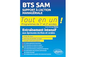 BTS SAM Support à l'action managériale: Programmes de 1re et 2e années