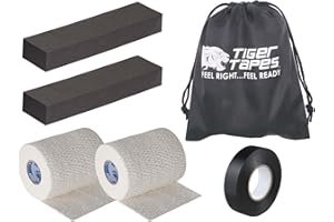 PHYSIQUE TIGERTAPES Rugby Lifting Kit - Rugby Lineout Lifting Tape, Lifting blocks, Eab Tear Tape, Maximum Support for Rugby Players NOW WITH A FREE DRAWSTRING BAG INCLUDED! (White)