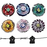Anliv Art Gyros 6'lı Paket Bey Burst Battling &Uuml;stleri Metal F&uuml;zyon Başlangı&ccedil; Seti &Ccedil;ıkartmalar İki Fırlatıcı