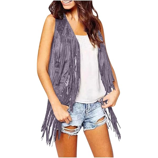 その他 LONGLIVETHEQUEEN fringe waistcoat SHINROAD Long Tassel Vest Women's Vintage Fringed Sleeveless