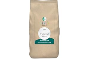 Go-Keto Erythritol & Stevia, 1000g - Erythrit et Stevia, substitut de sucre sans calories, doux comme le sucre, sans danger pour les dents, alternative naturelle au sucre pour le régime céto, Low Carb