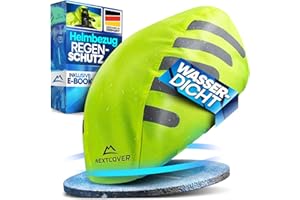 ‎NEXTCOVER Nextcover® Universal Fahrradhelm Regenschutz I 100% Wind- & Wasserdichter Helmbezug I Reflektierende Fahrrad Regenhaube für alle Helme I Helm Überzug, Helmüberzug, Helm Cover, Regenschutz Fahrradhelm
